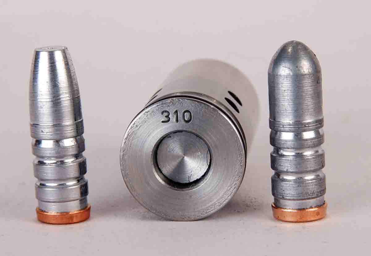 For his own home-cast .30-caliber bullets, Mike prefers a .310-inch sizing diameter.